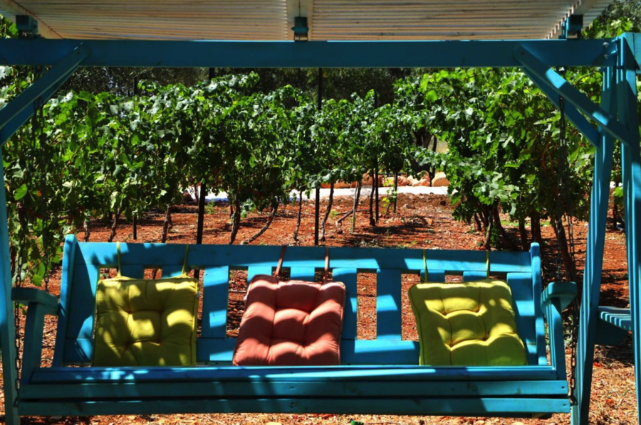 צימר נפגשים בחצר בין ההרים